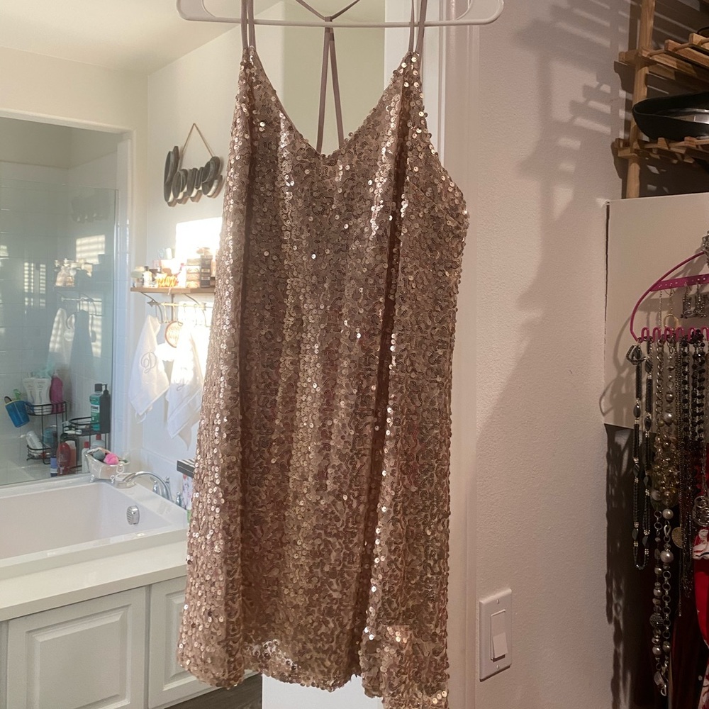 NWT Sparkly gold dress